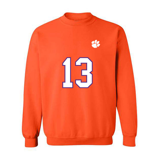 Clemson - NCAA Football : Connor Salmin - Replica Shersey Crewneck Sweatshirt-0