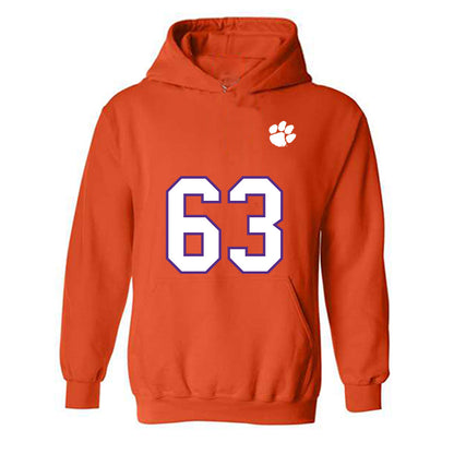 Clemson - NCAA Football : Easton Ware - Replica Shersey Hooded Sweatshirt-0