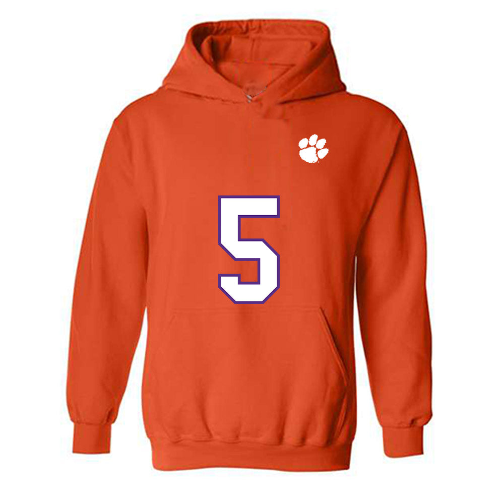 Clemson - NCAA Football : Ronan Hanafin - Replica Shersey Hooded Sweatshirt-0