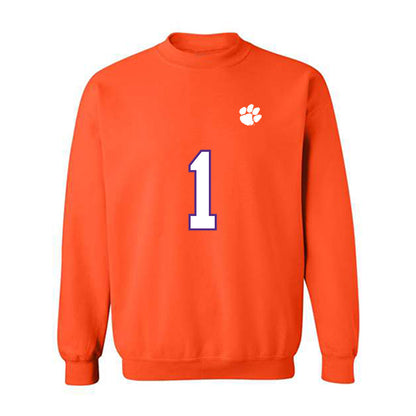 Clemson - NCAA Football : Branden Strozier - Replica Shersey Crewneck Sweatshirt-0