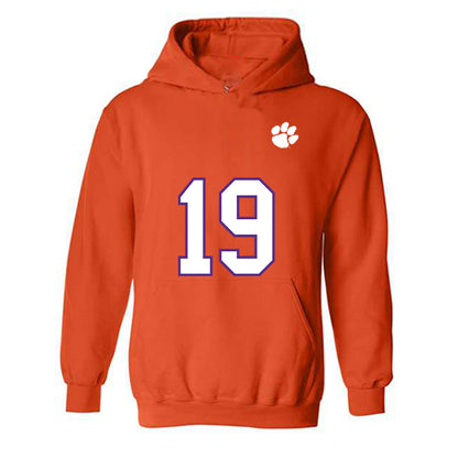 Clemson - NCAA Football : Brayden Reilly - Replica Shersey Hooded Sweatshirt-0