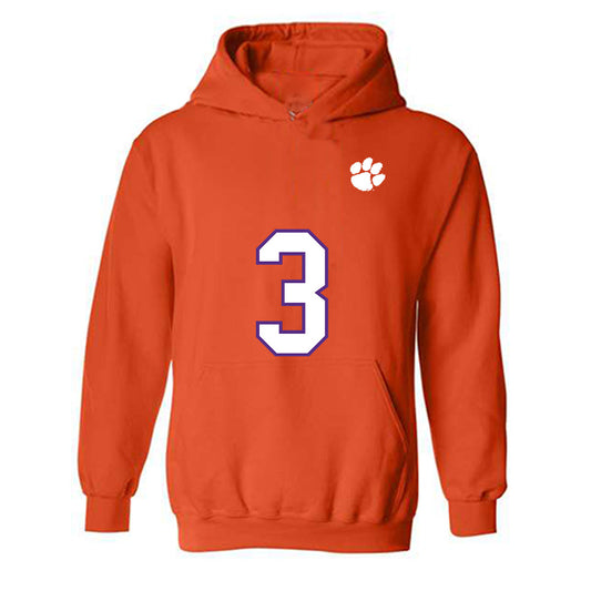 Clemson - NCAA Football : Tristan Smith - Replica Shersey Hooded Sweatshirt-0