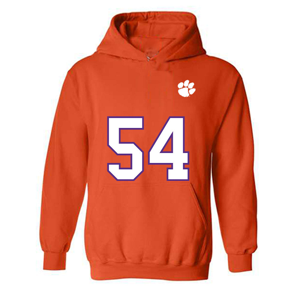 Clemson - NCAA Football : Kam Cody - Replica Shersey Hooded Sweatshirt-0