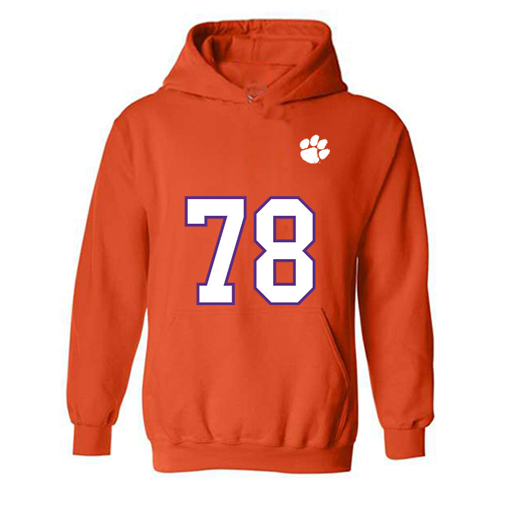 Clemson - NCAA Football : Carter Scruggs - Replica Shersey Hooded Sweatshirt-0