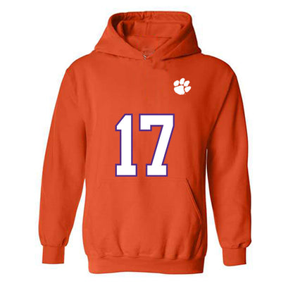 Clemson - NCAA Football : Christopher Vizzina - Replica Shersey Hooded Sweatshirt-0
