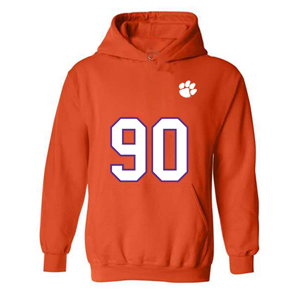 Clemson - NCAA Football : William Hardrick - Replica Shersey Hooded Sweatshirt-0