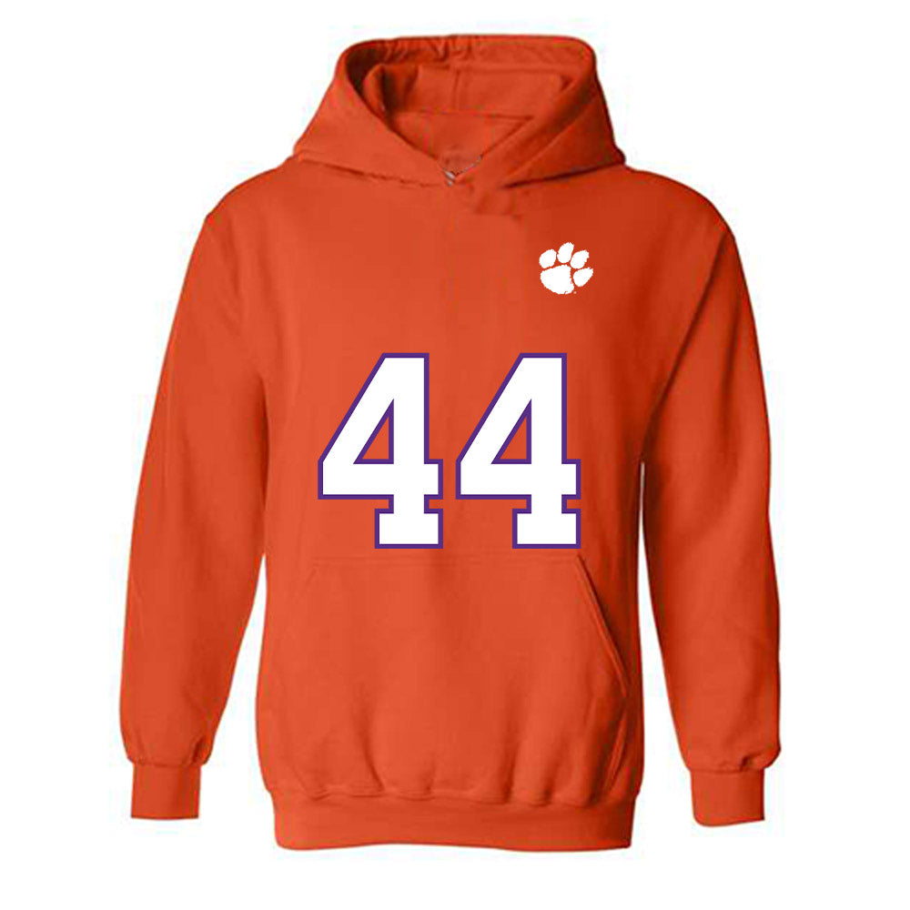 Clemson - NCAA Football : Jack Wolf - Replica Shersey Hooded Sweatshirt-0