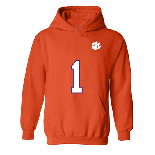 Clemson - NCAA Football : T.J. Moore - Replica Shersey Hooded Sweatshirt-0