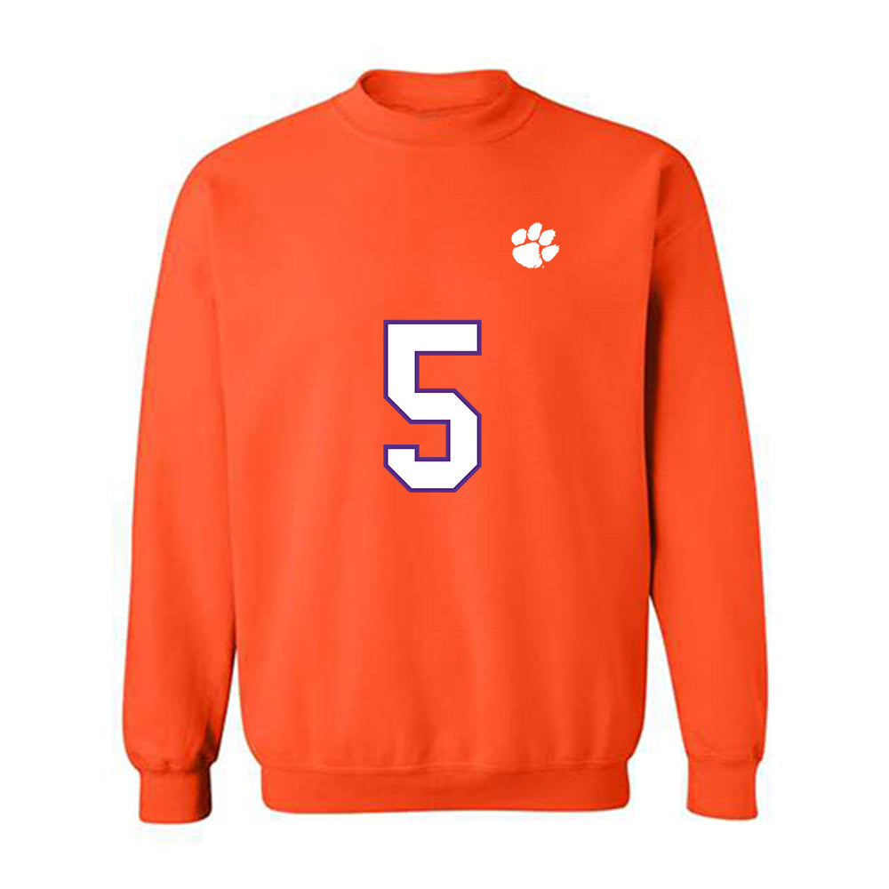 Clemson - NCAA Football : Brock Bradley - Replica Shersey Crewneck Sweatshirt-0