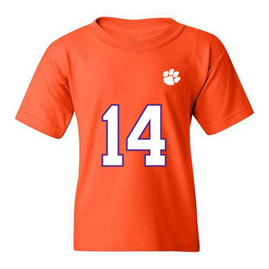 Clemson - NCAA Football : London Merritt - Replica Shersey Youth T-Shirt-0