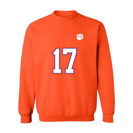 Clemson - NCAA Football : Christopher Vizzina - Replica Shersey Crewneck Sweatshirt-0