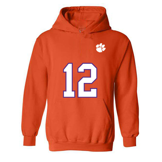 Clemson - NCAA Football : Shavar Young - Replica Shersey Hooded Sweatshirt-0
