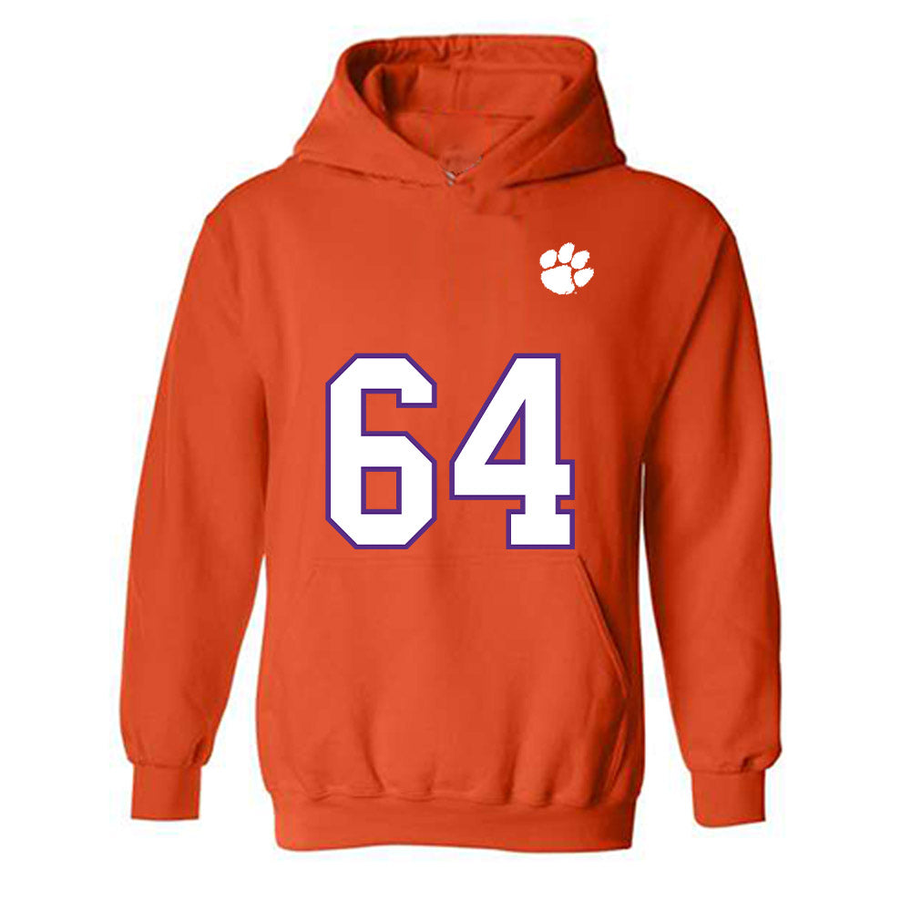 Clemson - NCAA Football : Grant Wise - Replica Shersey Hooded Sweatshirt-0