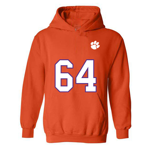 Clemson - NCAA Football : Grant Wise - Replica Shersey Hooded Sweatshirt-0