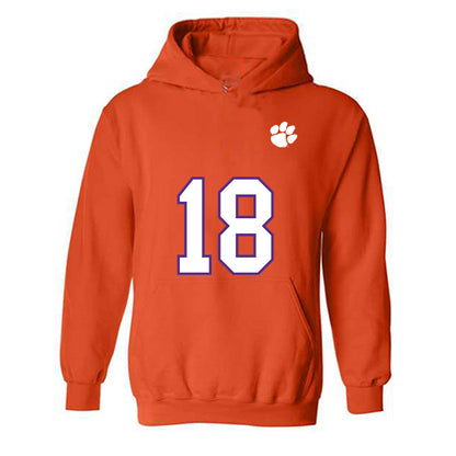 Clemson - NCAA Football : Tayveon Wilson - Replica Shersey Hooded Sweatshirt-0