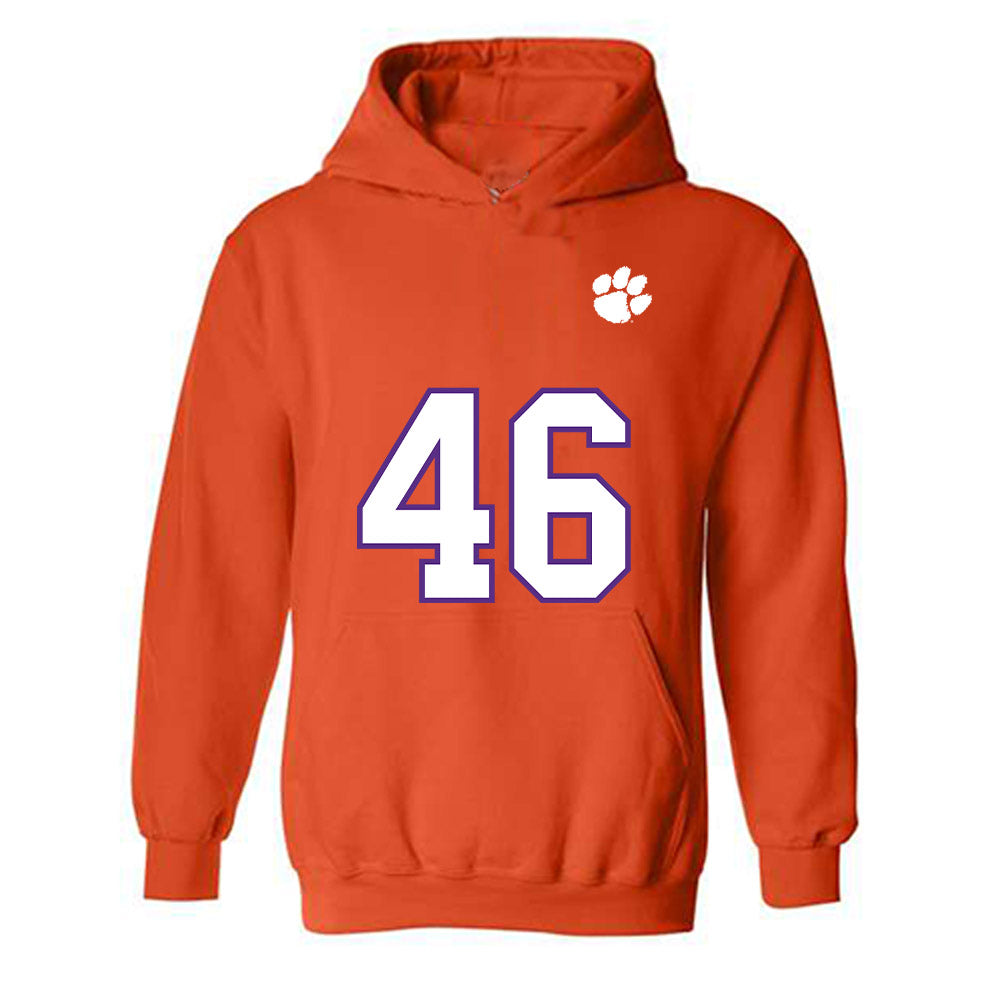 Clemson - NCAA Football : Jackson Reach - Replica Shersey Hooded Sweatshirt-0
