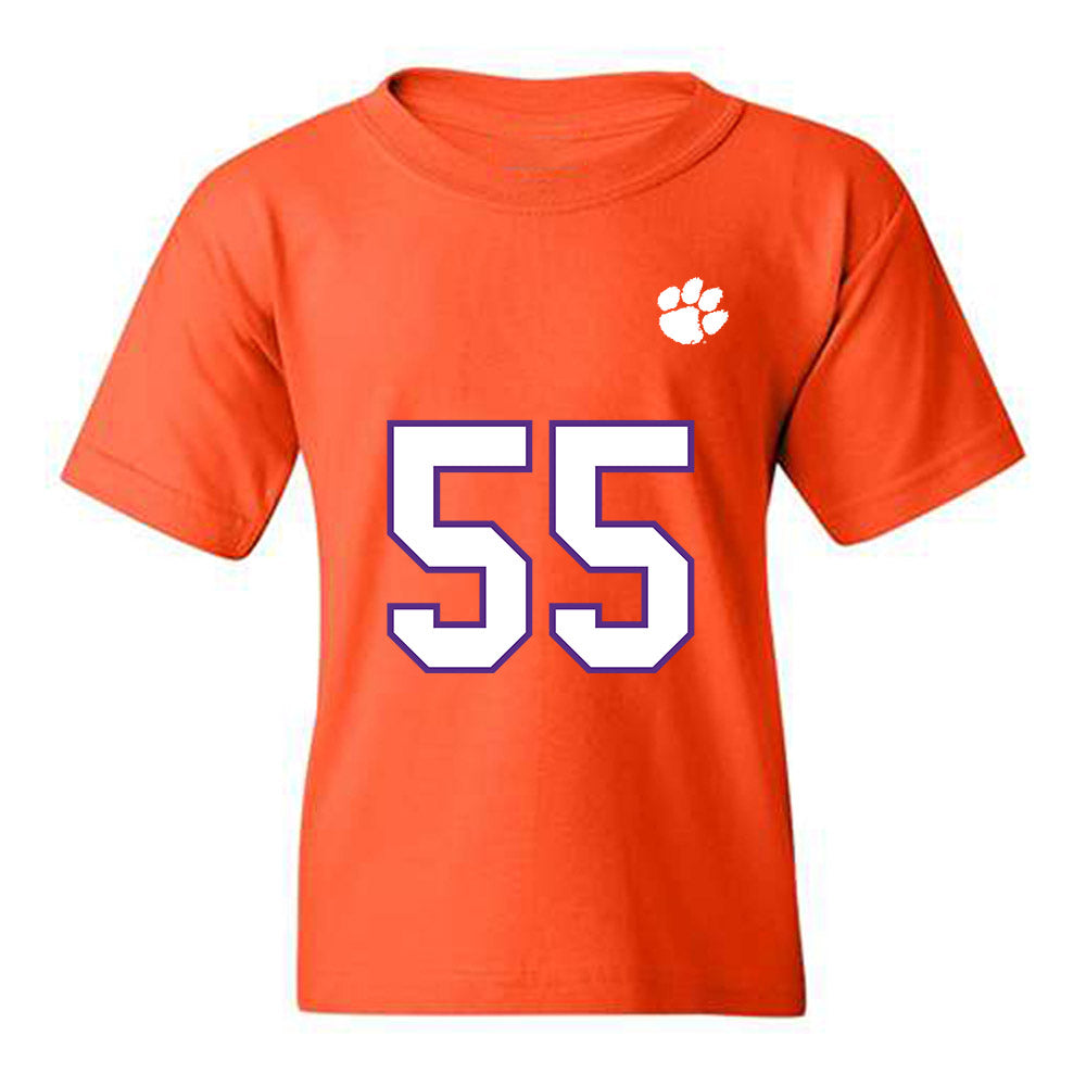 Clemson - NCAA Football : Harris Sewell - Replica Shersey Youth T-Shirt-0