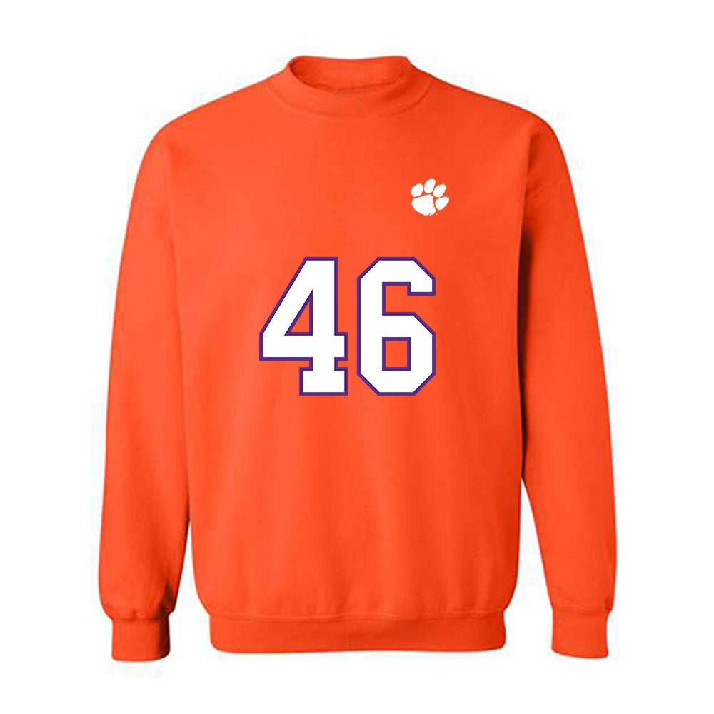 Clemson - NCAA Football : Jackson Reach - Replica Shersey Crewneck Sweatshirt-0