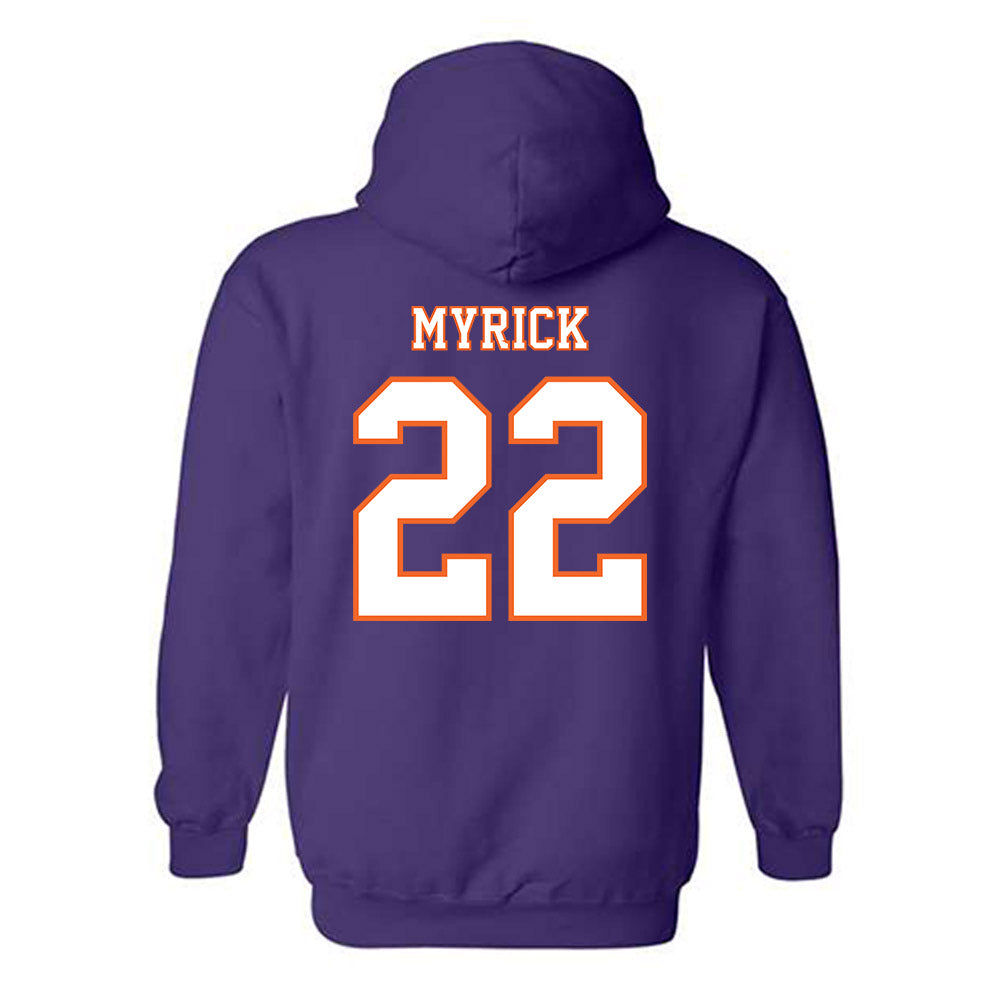 Clemson - NCAA Football : Corey Myrick - Replica Shersey Hooded Sweatshirt-1
