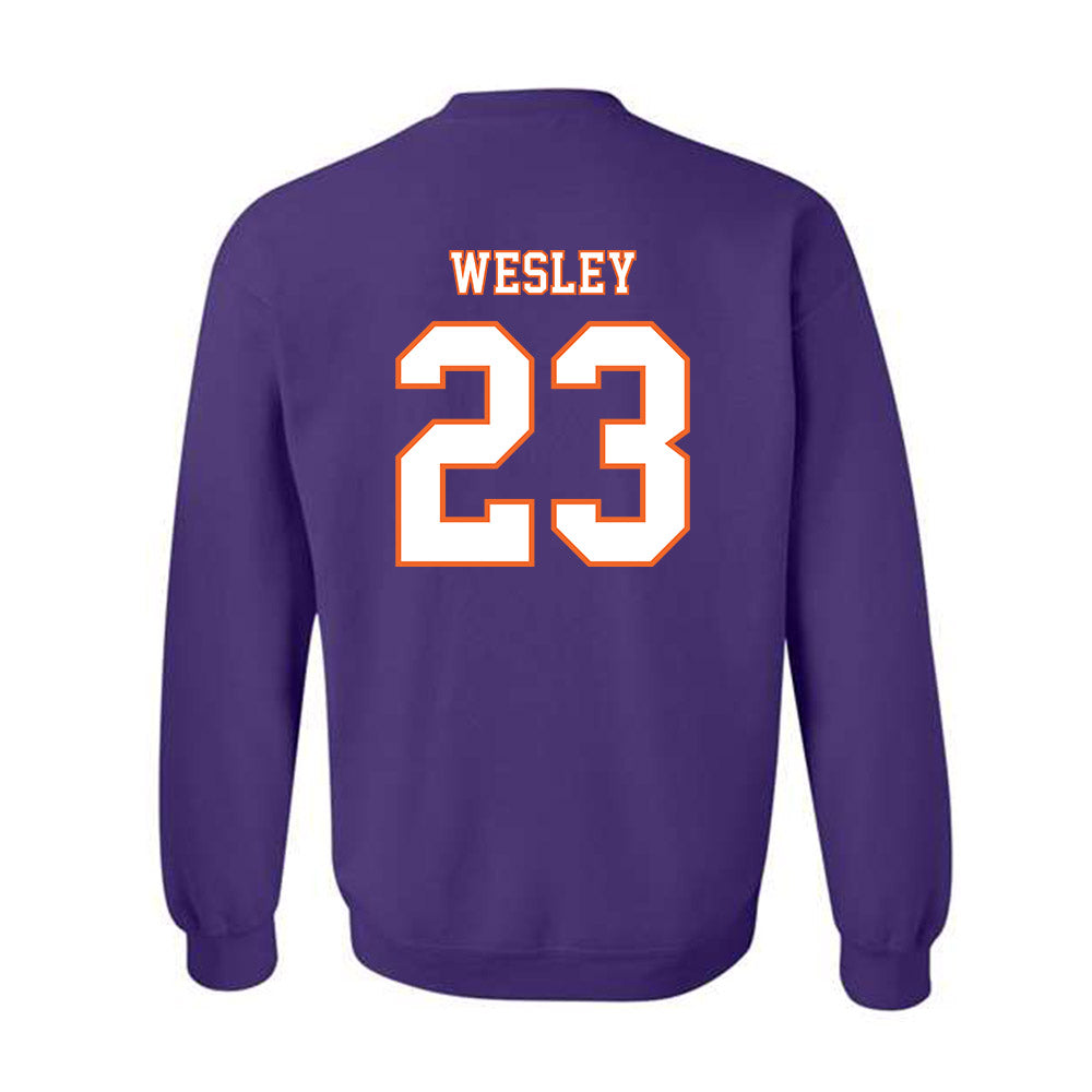 Clemson - NCAA Football : C.J. Wesley - Replica Shersey Crewneck Sweatshirt-1