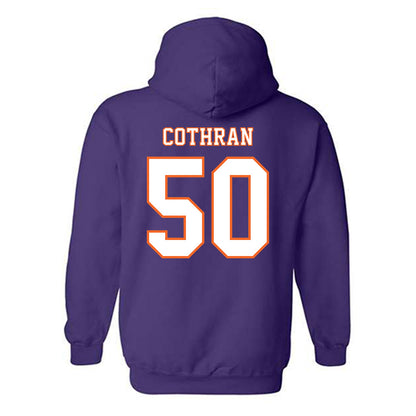 Clemson - NCAA Football : Fletcher Cothran - Replica Shersey Hooded Sweatshirt-1