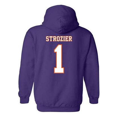 Clemson - NCAA Football : Branden Strozier - Replica Shersey Hooded Sweatshirt-1