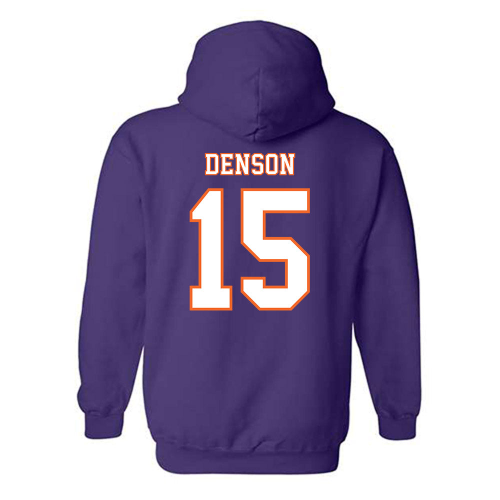 Clemson - NCAA Football : Chris Denson - Replica Shersey Hooded Sweatshirt-1