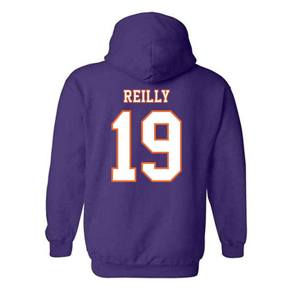 Clemson - NCAA Football : Brayden Reilly - Replica Shersey Hooded Sweatshirt-1