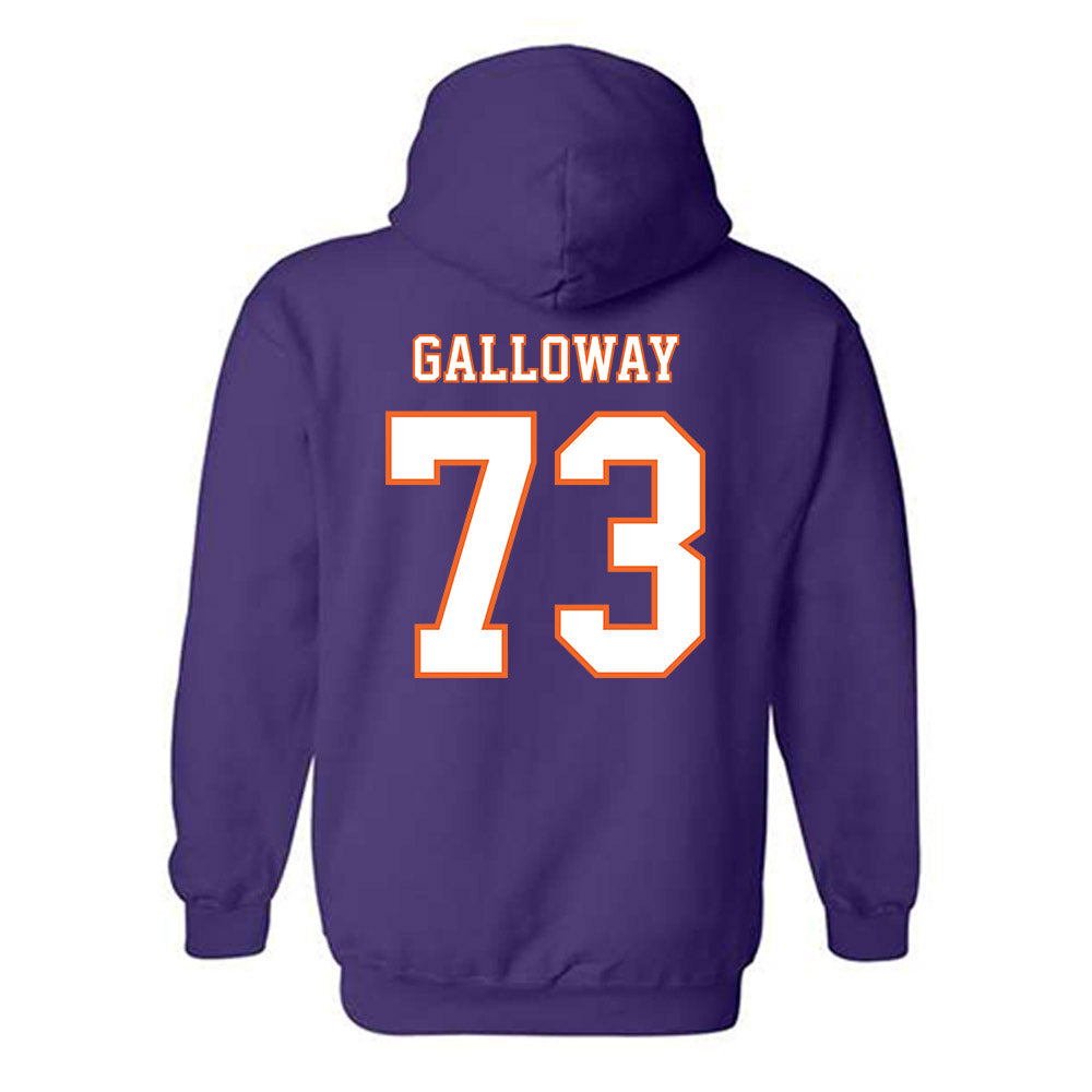 Clemson - NCAA Football : Hayes Galloway - Replica Shersey Hooded Sweatshirt-1