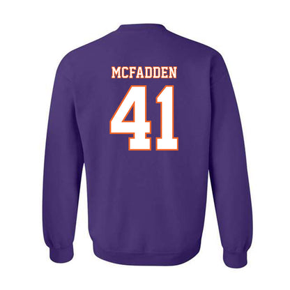 Clemson - NCAA Football : Connor McFadden - Replica Shersey Crewneck Sweatshirt-1