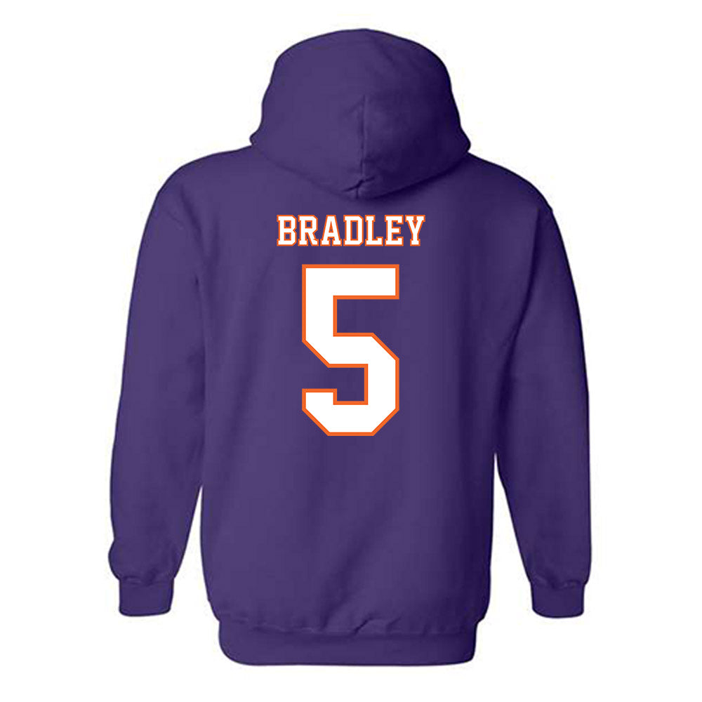 Clemson - NCAA Football : Brock Bradley - Replica Shersey Hooded Sweatshirt-1