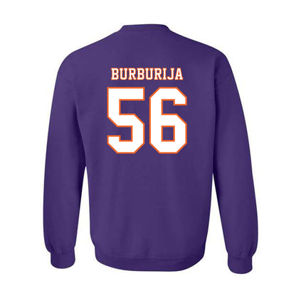 Clemson - NCAA Football : Andy Burburija - Replica Shersey Crewneck Sweatshirt-1