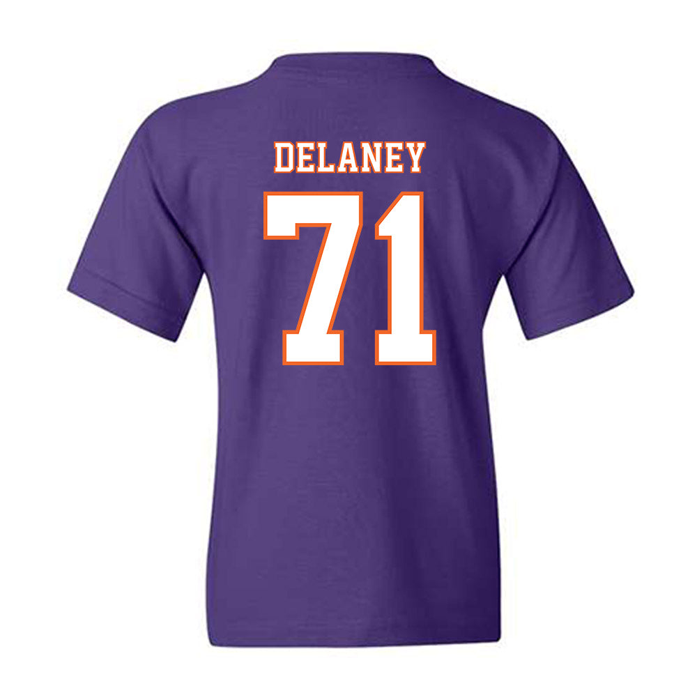 Clemson - NCAA Football : Leo Delaney - Replica Shersey Youth T-Shirt-1