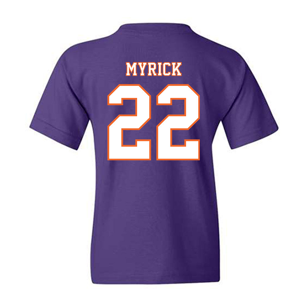 Clemson - NCAA Football : Corey Myrick - Replica Shersey Youth T-Shirt-1