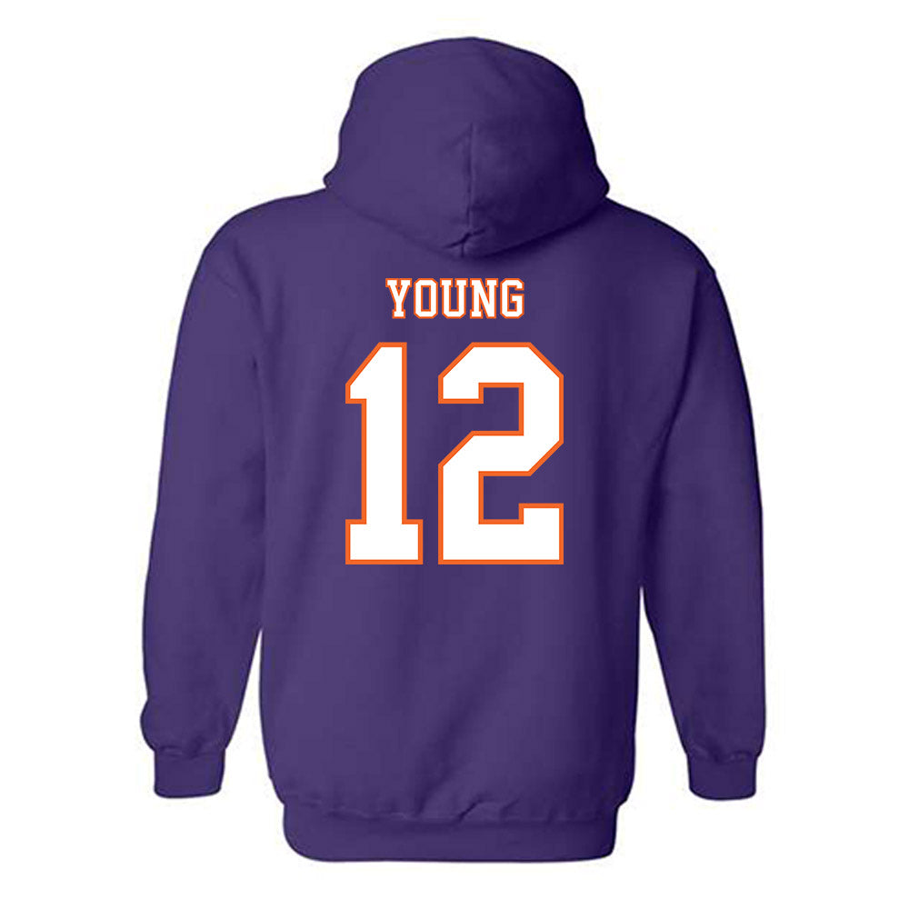 Clemson - NCAA Football : Shavar Young - Replica Shersey Hooded Sweatshirt-1