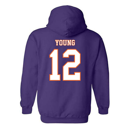 Clemson - NCAA Football : Shavar Young - Replica Shersey Hooded Sweatshirt-1