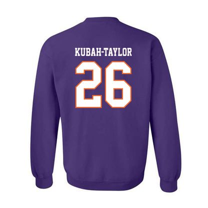 Clemson - NCAA Football : C.J. Kubah-Taylor - Replica Shersey Crewneck Sweatshirt-1