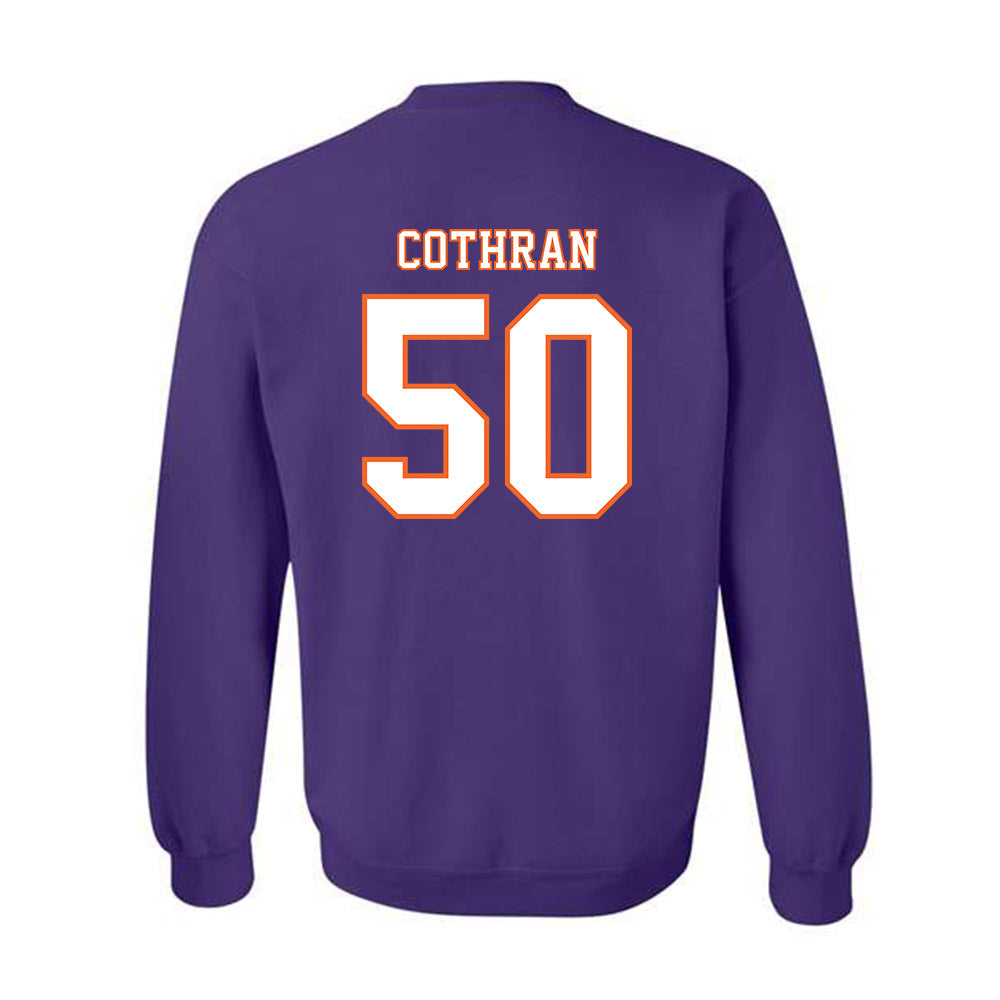 Clemson - NCAA Football : Fletcher Cothran - Replica Shersey Crewneck Sweatshirt-1