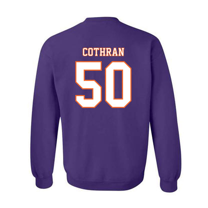 Clemson - NCAA Football : Fletcher Cothran - Replica Shersey Crewneck Sweatshirt-1