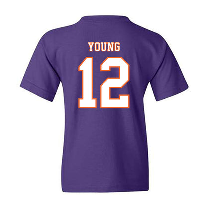Clemson - NCAA Football : Shavar Young - Replica Shersey Youth T-Shirt-1