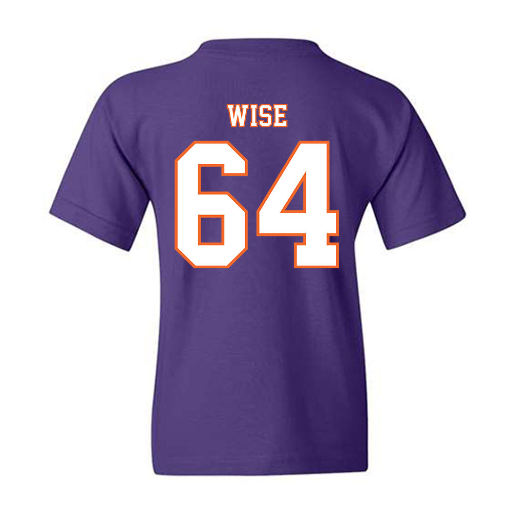 Clemson - NCAA Football : Grant Wise - Replica Shersey Youth T-Shirt-1