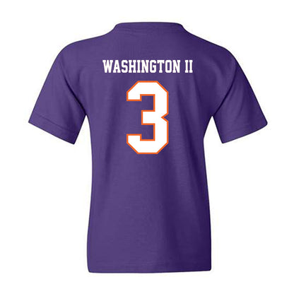 Clemson - NCAA Football : Elliot Washington II - Replica Shersey Youth T-Shirt-1