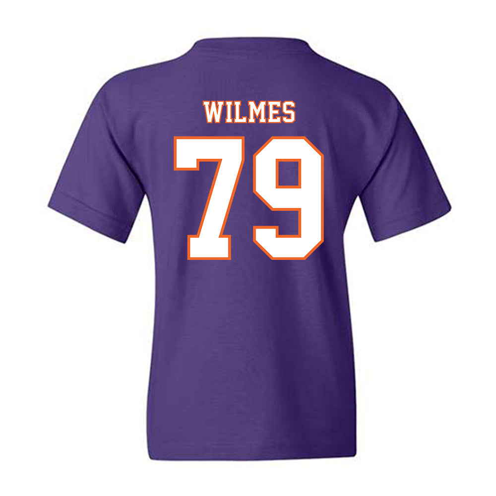 Clemson - NCAA Football : Braden Wilmes - Replica Shersey Youth T-Shirt-1