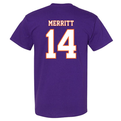 Clemson - NCAA Football : London Merritt - Replica Shersey T-Shirt-1