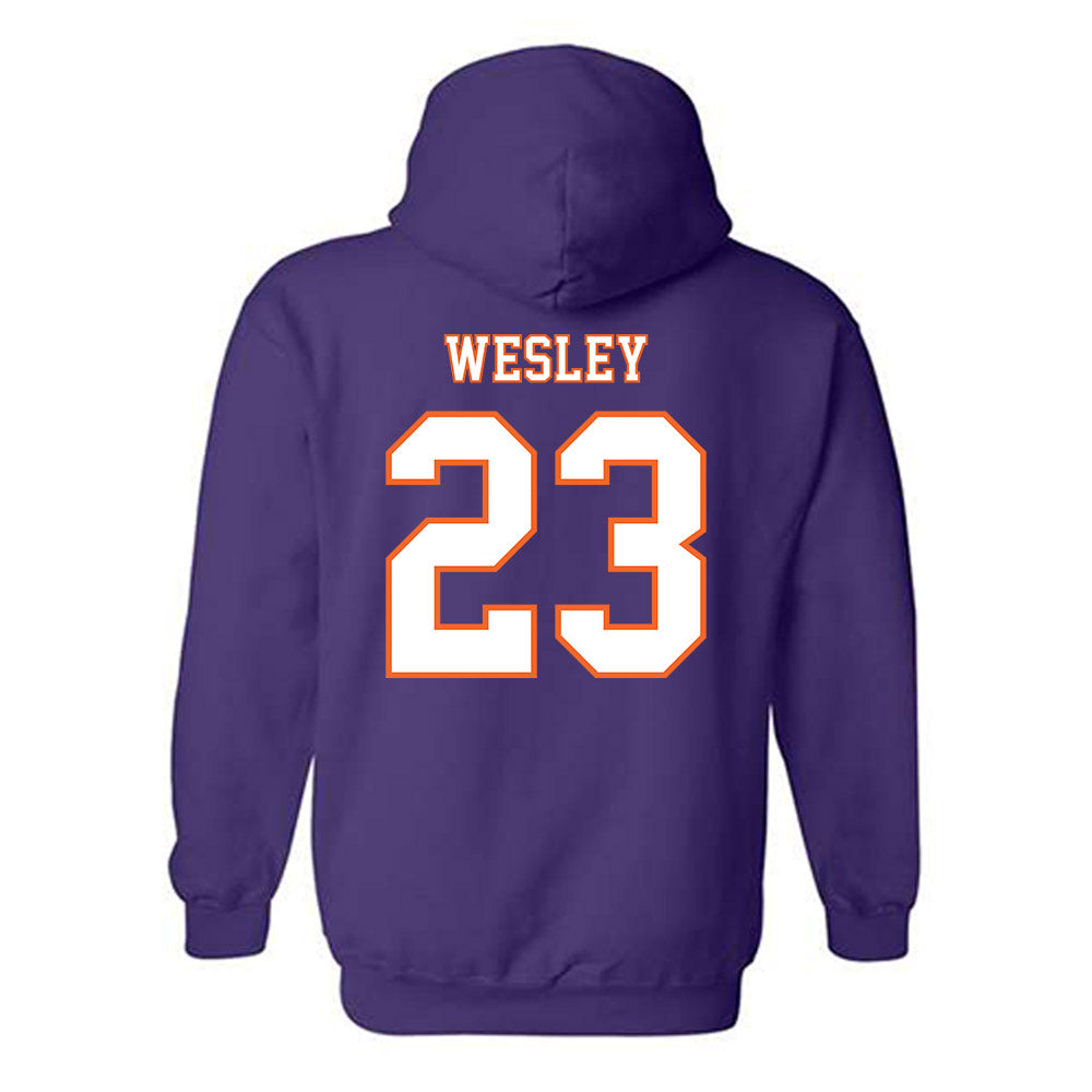 Clemson - NCAA Football : C.J. Wesley - Replica Shersey Hooded Sweatshirt-1