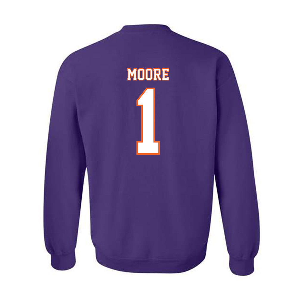 Clemson - NCAA Football : T.J. Moore - Replica Shersey Crewneck Sweatshirt-1