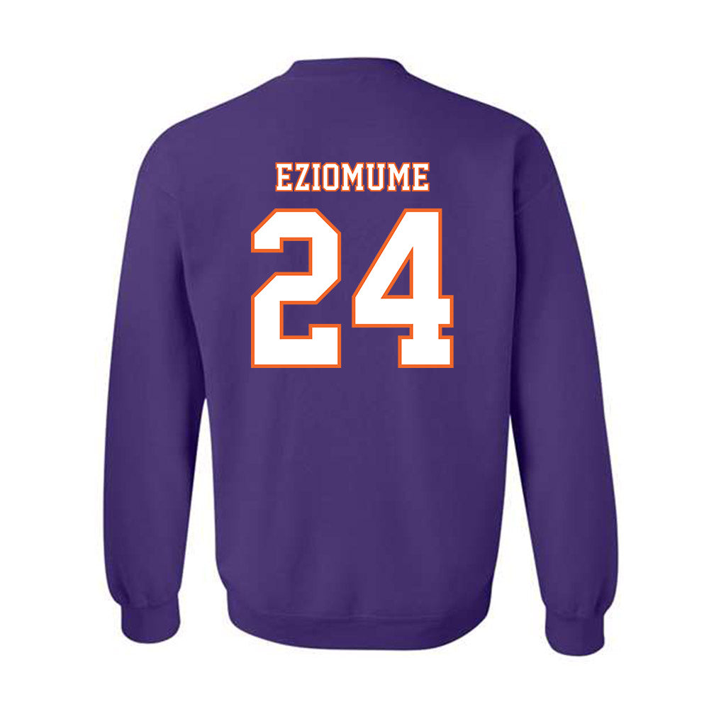 Clemson - NCAA Football : David Eziomume - Replica Shersey Crewneck Sweatshirt-1