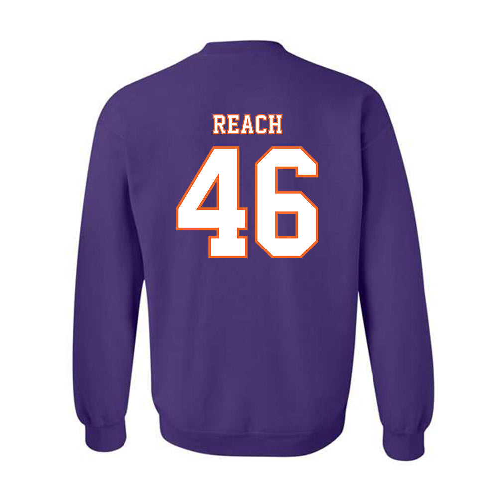 Clemson - NCAA Football : Jackson Reach - Replica Shersey Crewneck Sweatshirt-1