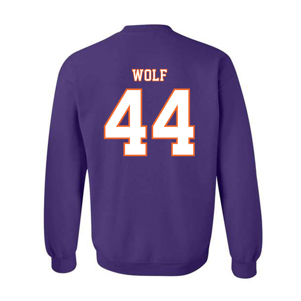 Clemson - NCAA Football : Jack Wolf - Replica Shersey Crewneck Sweatshirt-1