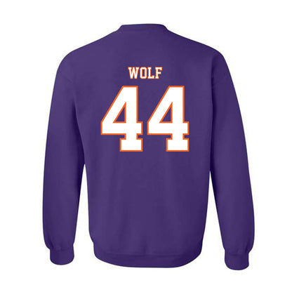 Clemson - NCAA Football : Jack Wolf - Replica Shersey Crewneck Sweatshirt-1